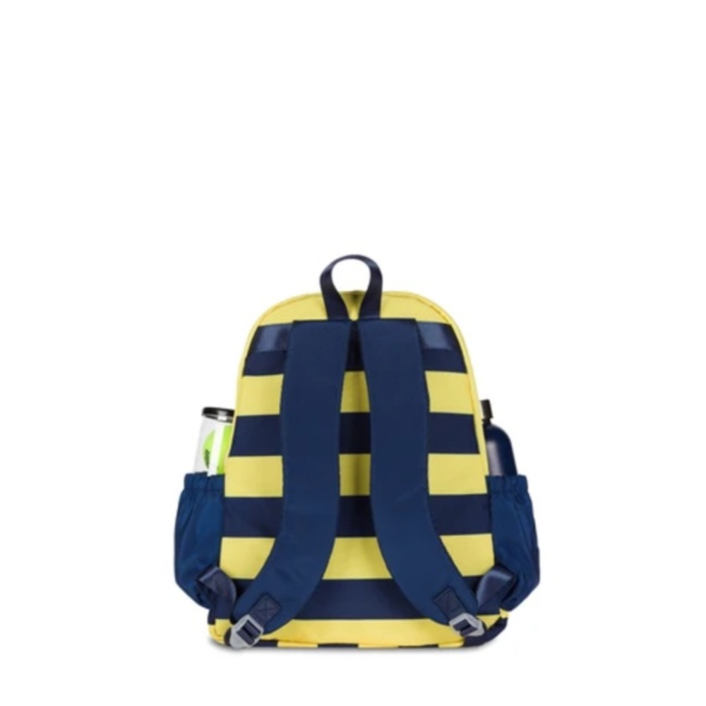 Amelia John Blue and Yellow Striped Backpack - Picture 4 of 4